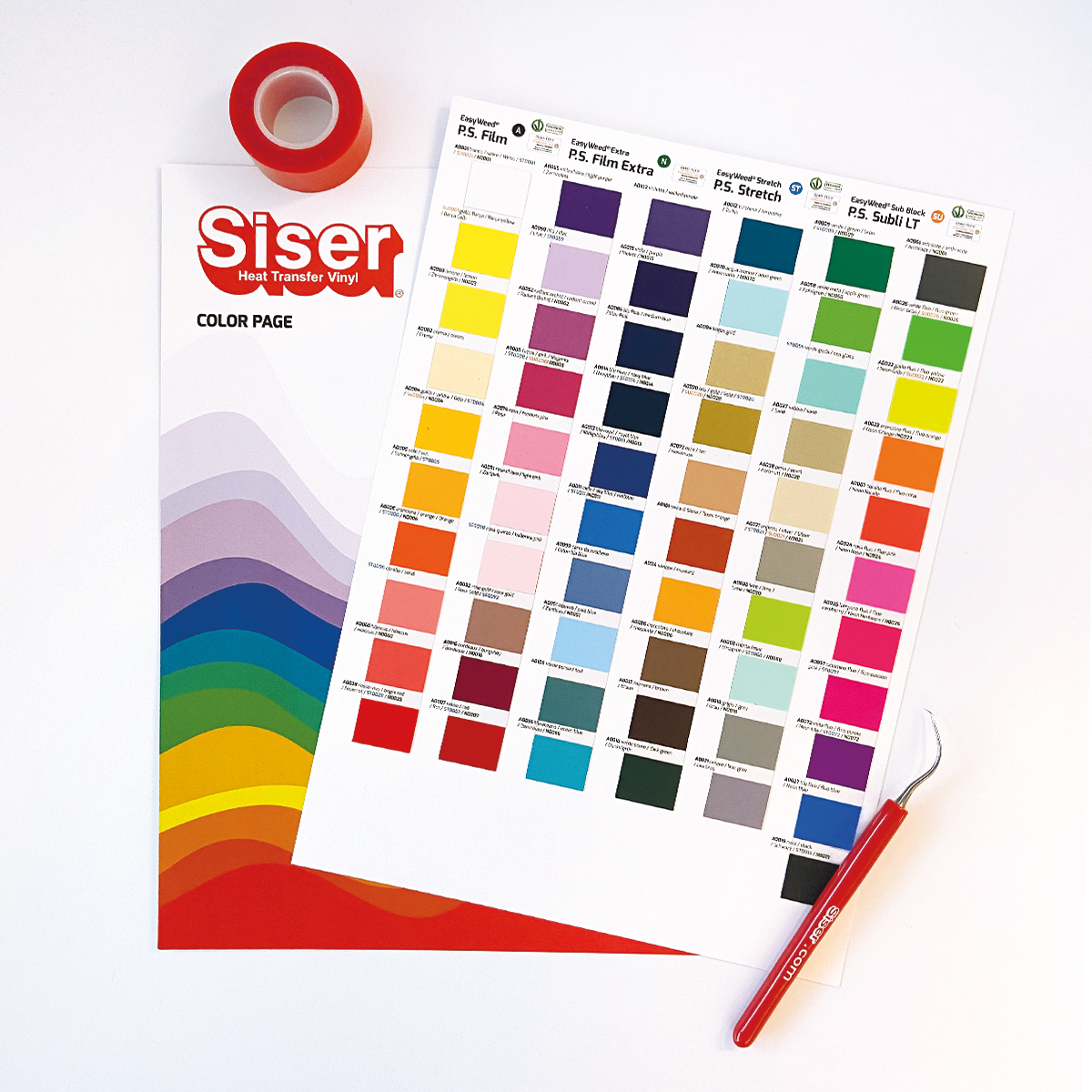 SISER Color Guide – Platinum Craft Vinyl